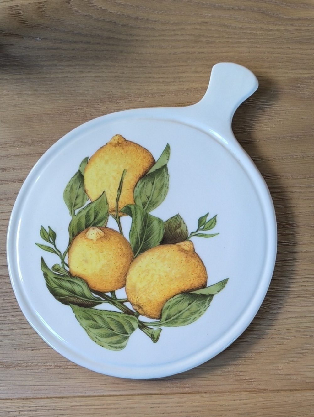 VTG Ceramica Cuore Italy Lemon Ceramic Trivet Cheese Tray